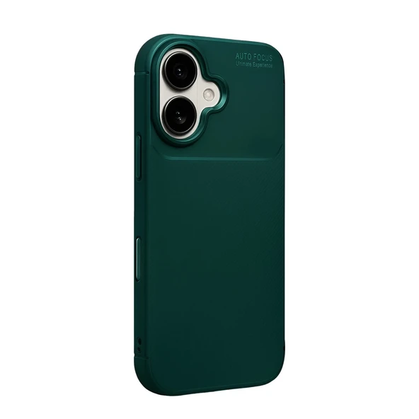 Apple İphone 17 Auto Focus Karbon Kapak - Koyu Yeşil - Resim 3