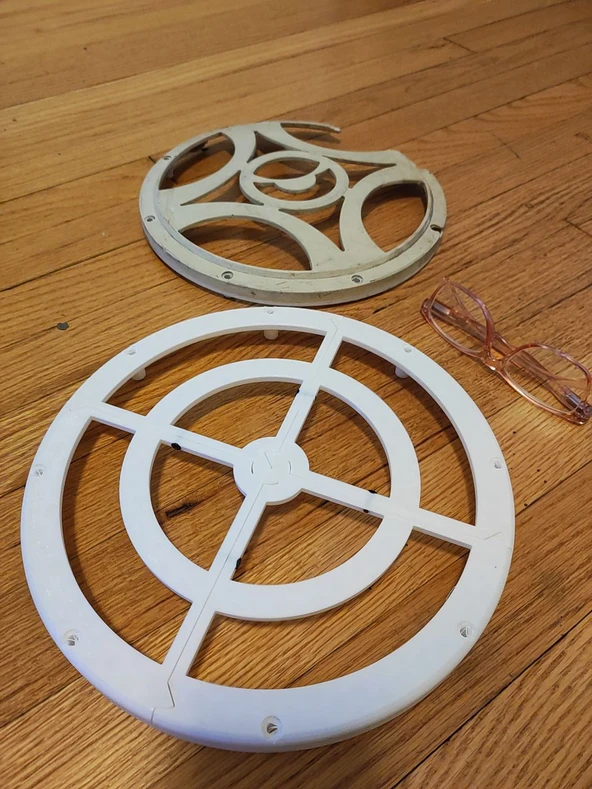 Byr Çeyrekte büyük 10 "hoparlör ızgara bölünmüş (Sadece Plastik Aparattır!!!) 3D ürün görseli 1