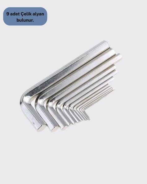 9 PARÇA ALYAN SETİ - Resim 3