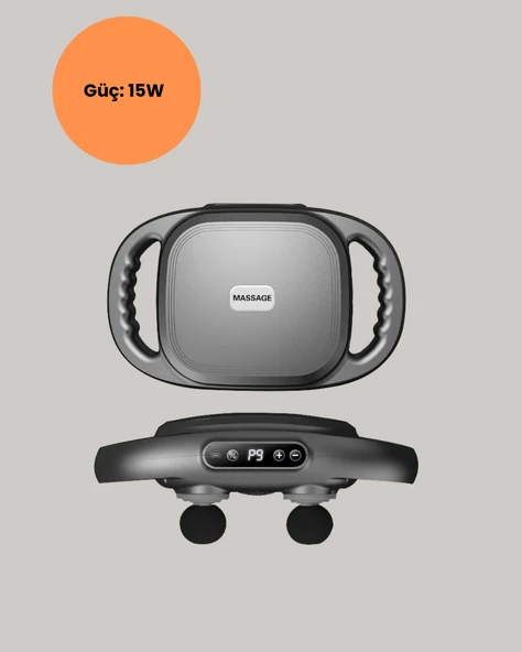 2000 mAh Şarjlı Masaj Tabancası 6 Başlık Ayarlı Güçlü Masaj Cihazı - Resim 2