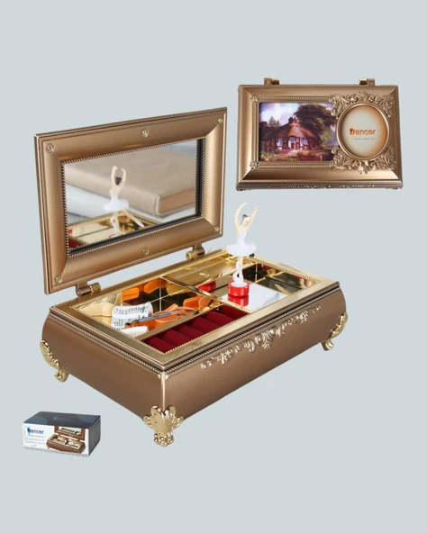 Kız Çocuk Oyuncak Piyano Görünümlü Balerinli Müzik Kutusu - Resim 2