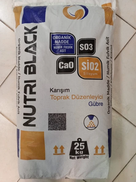 NUTRİ BLACK GRANÜL (25 kg) – Organik Madde İçerikli Karışım Toprak Düzenleyici Gübre ürün görseli 1
