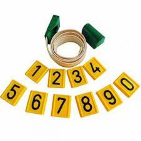 Boyun Askı Numaratörü Sığır Dana No : 9 - 3
