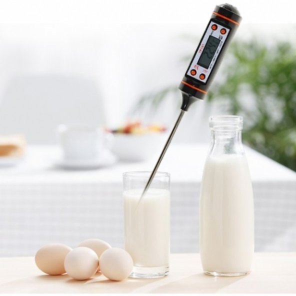 Dijital LCD Gıda Yemek Yem Mama Süt Termometresi Batırmalı Mutfak Termometresi Sıcaklık Ölçer ürün görseli
