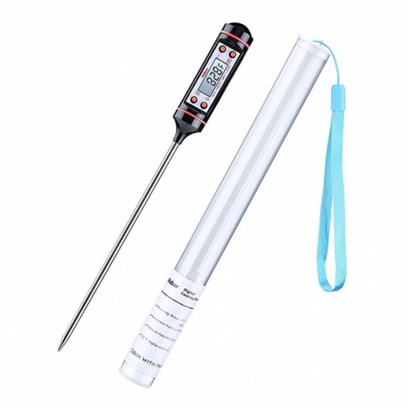 Dijital LCD Gıda Yemek Yem Mama Süt Termometresi Batırmalı Mutfak Termometresi Sıcaklık Ölçer - Resim 3
