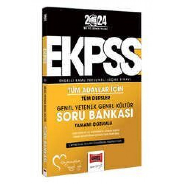 Yargı Yayınları 2024 EKPSS Tüm Adaylar Çözümlü Soru Bankası