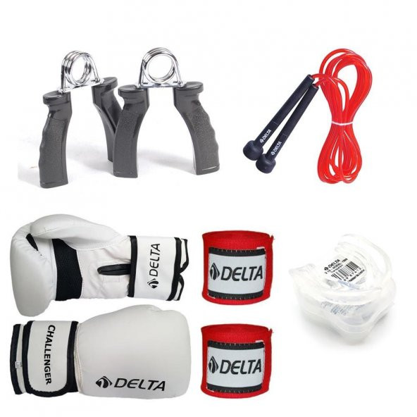 Delta Biff Boks Seti (Boks Eldiveni - El Bandajı - Atlama İpi - Dişlik - El Yayı)