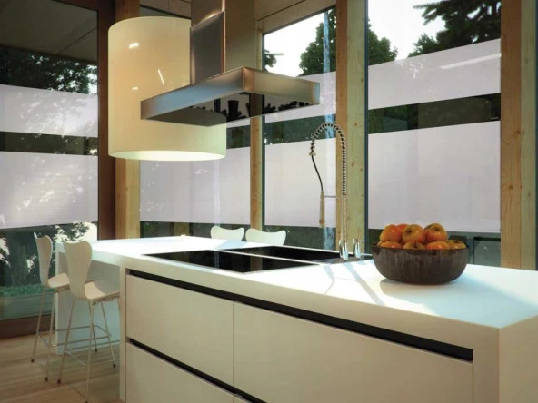 D-c-fix 334-0004 Rakı Beyazı Statik Cam Folyo (45cm x 1mt) - Resim 3