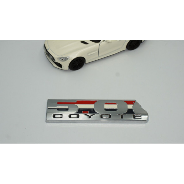 Ford Mustang GT F-150 Boss 302 5.0 Coyote Bagaj Krom Metal Logo Amblem - Resim 3