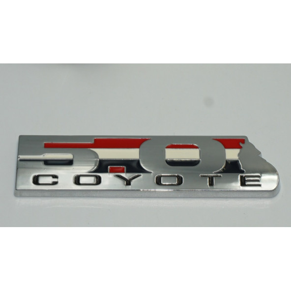 Ford Mustang GT F-150 Boss 302 5.0 Coyote Bagaj Krom Metal Logo Amblem - Resim 5