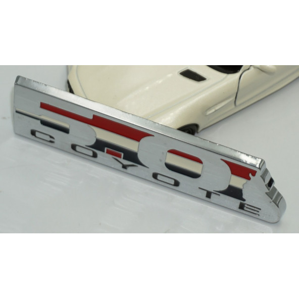 Ford Mustang GT F-150 Boss 302 5.0 Coyote Bagaj Krom Metal Logo Amblem - Resim 6