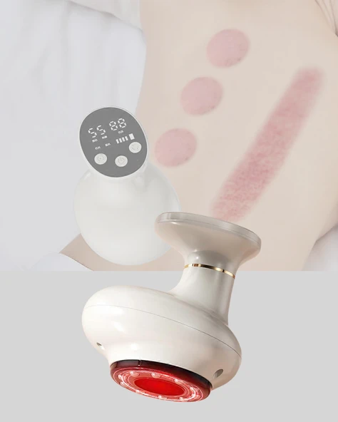 USB Şarjlı 3 Fonksiyonlu Masaj Aleti Kupa Terapisi ve Gua Sha - Resim 4