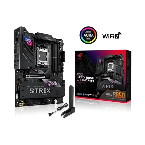 Asus ROG Strix B850-E Gaming Wi-Fi AMD AM5 DDR5 ATX Anakart ürün görseli 1