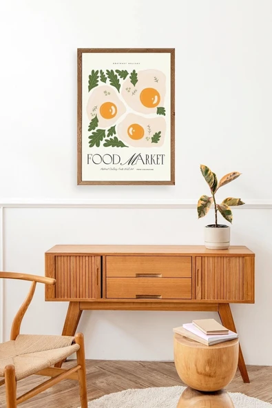 Yumurta Ahşap Çerçeveli Tablo 30 x 42 - Resim 3