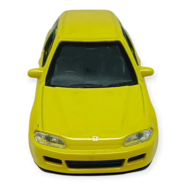 Çek Bırak Metal Arabalar 12 cm - 43813 - Sarı - Resim 5