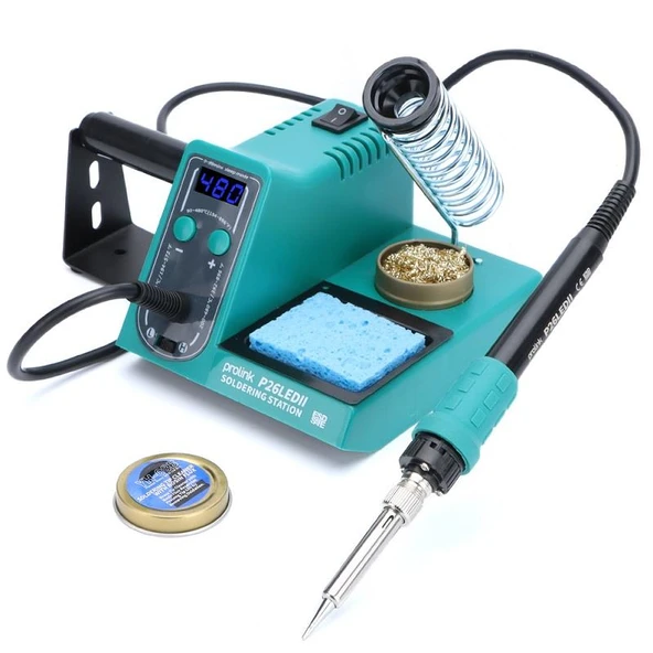 Prolink P26LED II Dijital Ekran Isı Ayarlı Havya İstasyonu P-26-LED II Lehim Makara Standlı (926) ürün görseli 1