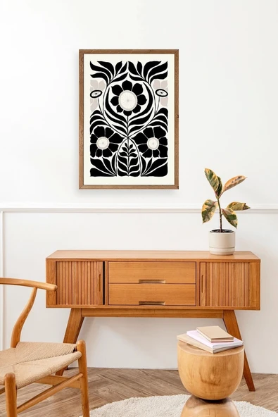 Desen Ahşap Çerçeveli Tablo 30 x 42 - Resim 2