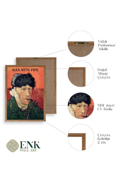 Van Gogh Ahşap Çerçeveli Tablo 30 x 42 - Resim 4