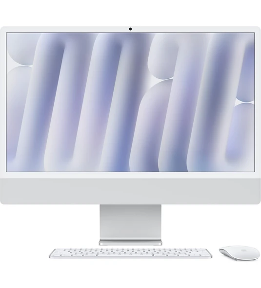 Apple iMac M4 Çip 16GB 256GB SSD macOS 24" All In One Bilgisayar MD3H4TU/A Gümüş ürün görseli 1