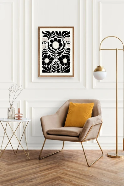 Desen Ahşap Çerçeveli Tablo 30 x 42 - Resim 3