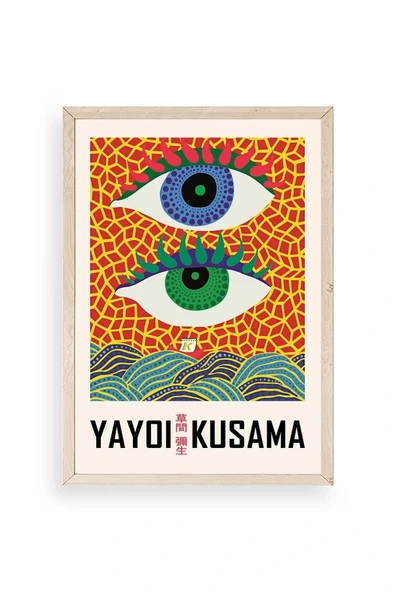 Yayoi Kusama Ahşap Çerçeveli Tablo 23 x 30 ürün görseli 1