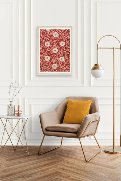 Çiçekler Ahşap Çerçeveli Tablo 30 x 42 - Resim 2