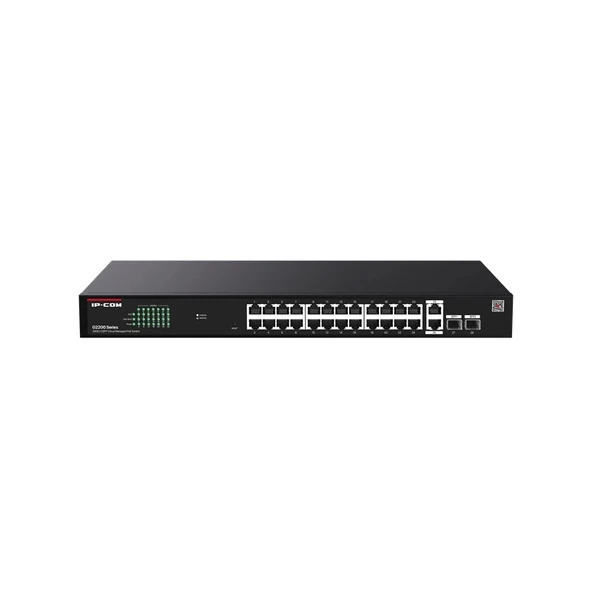 Ip-com G2228p-24-410w 24 Port Gıgabıt+2xrj45/sfp Uplınk 370w Poe Cloud Yönetilebilir Rackmount Swıtch ürün görseli 1