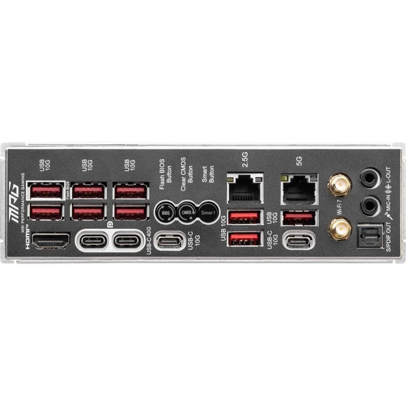 MSI MPG X870E Carbon Wi-Fi AMD AM5 DDR5 ATX Anakart - OUTLET - Resim 4