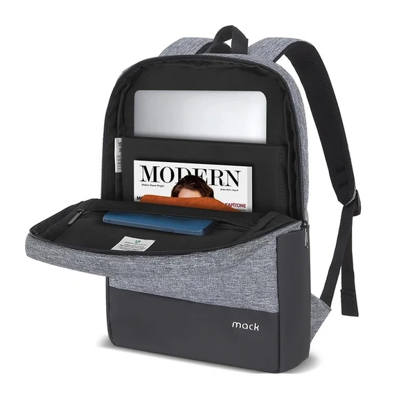 Mack Mce-1104 15.6" Unıcıty Eco Notebook Sırt Çantası Gri - Resim 3