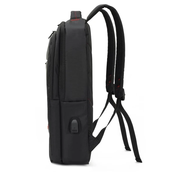 Mack Mcc-006 15.6" Offıce Usb Girişli Notebook Sırt Çantası Siyah - Resim 3