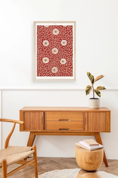 Çiçekler Ahşap Çerçeveli Tablo 30 x 42 - Resim 3