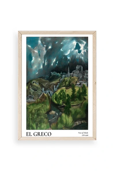 El Greco Ahşap Çerçeveli Tablo 30 x 42 ürün görseli 1
