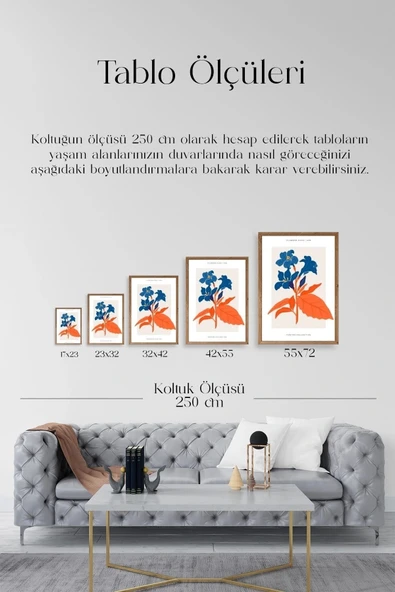 Çiçekler Ahşap Çerçeveli Tablo 23 x 30 - Resim 5