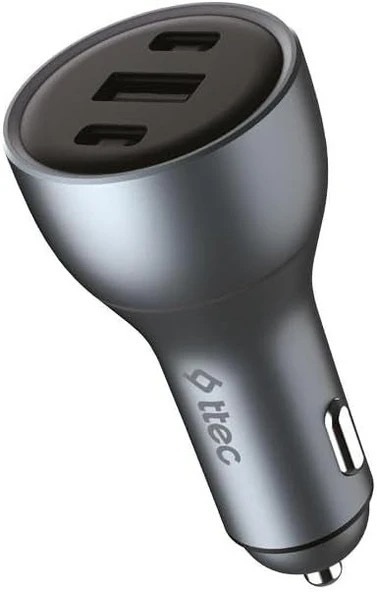 Ttec SmartCharger Trio PD 130W Araç Hızlı Şarj Aleti 2 USB-C+ 1 USB-A 2CKP05S ürün görseli 1