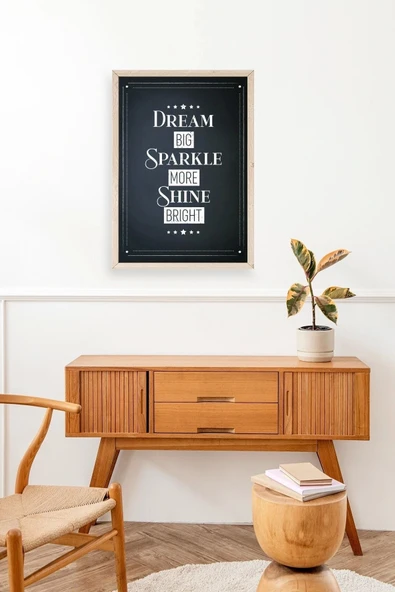 Motto Ahşap Çerçeveli Tablo 30 x 42 - Resim 3