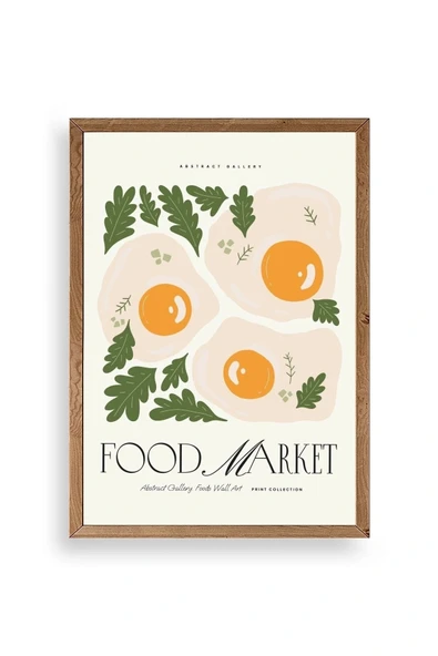 Yumurta Ahşap Çerçeveli Tablo 30 x 42 ürün görseli 1