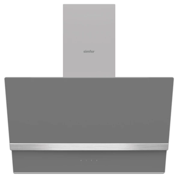 Simfer Steam Gri 2'li Cam Ankastre Set (3656 Ocak + 8740 Davlumbaz) - Resim 3