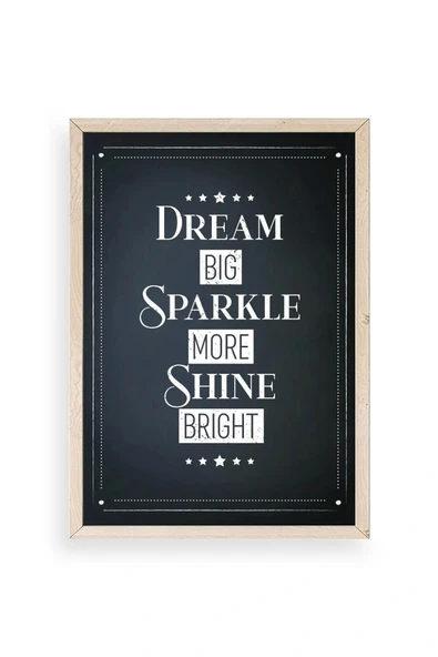 Motto Ahşap Çerçeveli Tablo 30 x 42 ürün görseli 1