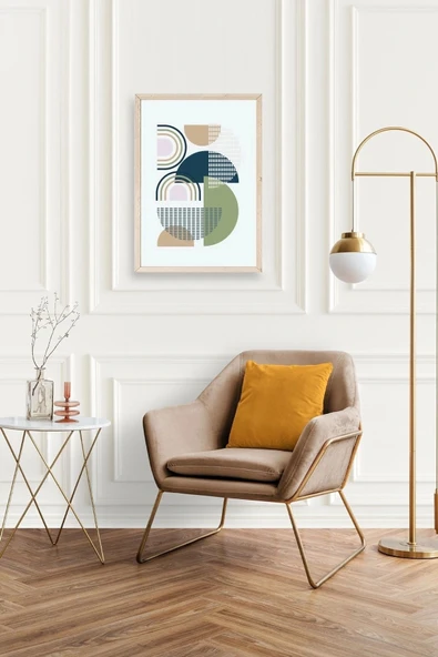 Soyut Ahşap Çerçeveli Tablo 23 x 30 - Resim 2