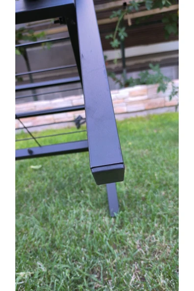 Kırlenta ERCİYES ÜÇLÜ KOLTUK GRİ BAHÇE TAKIMI BAHÇE MOBİLYASI - Resim 2