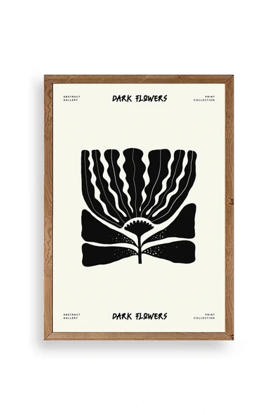 Çiçek Ahşap Çerçeveli Tablo 50 x 70 ürün görseli 1