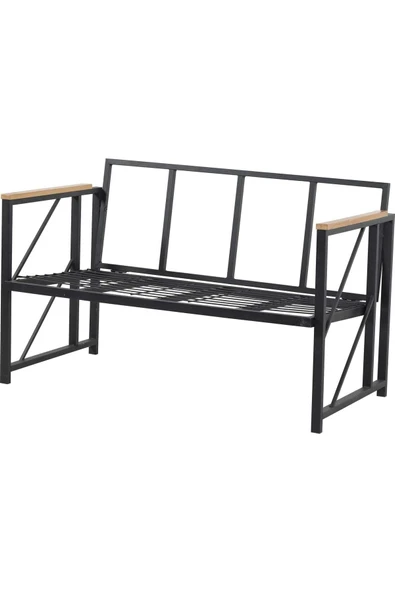 Kırlenta Liva 2+1+1 Pofuduk Gri Bahçe Mutfak Balkon Mobilyası - Resim 4