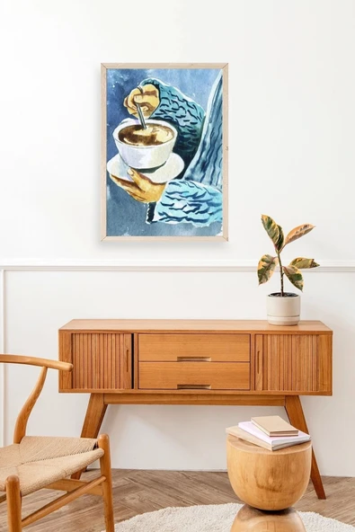 Kahve Ahşap Çerçeveli Tablo 30 x 42 - Resim 3