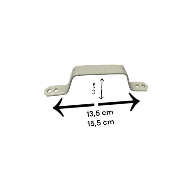 Ennalbur Demir Doğrama Kulp Beyaz Kaplama ürün görseli 1