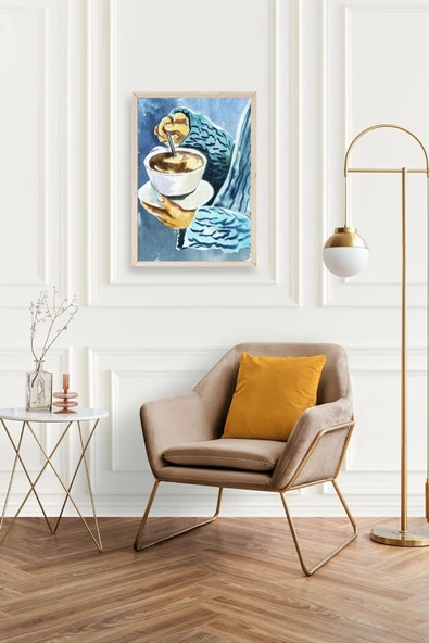 Kahve Ahşap Çerçeveli Tablo 30 x 42 - Resim 2