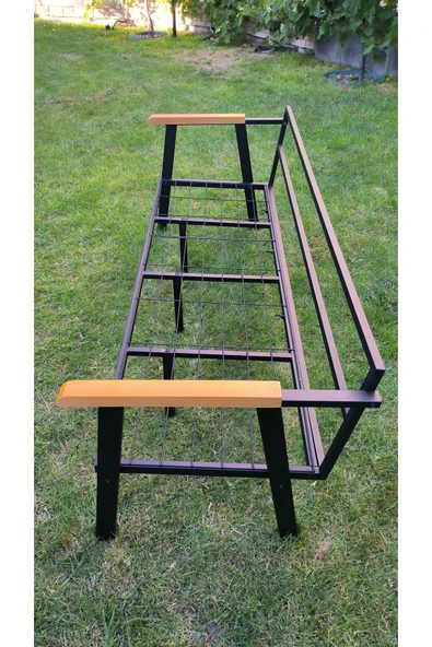 Kırlenta ERCİYES ÜÇLÜ KOLTUK GRİ BAHÇE TAKIMI BAHÇE MOBİLYASI - Resim 3