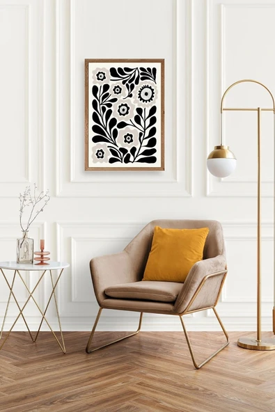 Çiçek Ahşap Çerçeveli Tablo 23 x 30 - Resim 2