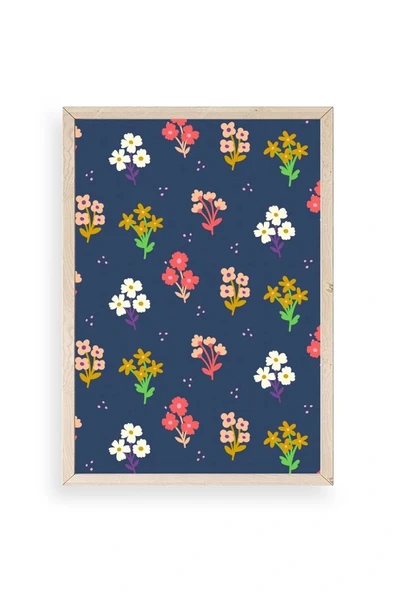 Çiçek Ahşap Çerçeveli Tablo 30 x 42 ürün görseli 1