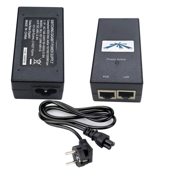 48v 0.5A 1000m POE enjektör adaptör poe switch adaptör - Resim 5