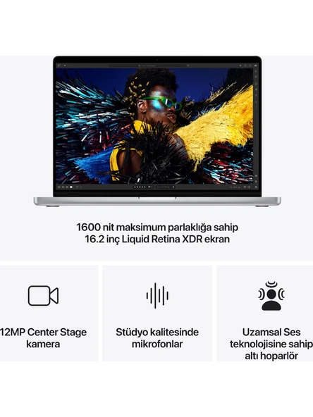 Apple MacBook Pro M4 Pro 24GB 512GB SSD macOS 16" Taşınabilir Bilgisayar Uzay Siyahı MX2X3TU/A (Apple Türkiye Garantili) - Resim 4